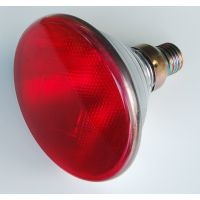 Promiennik podczerwieni rubinowy PAR E27 175W 230V szkło twarde PRASOWANE 5000h | PRO-2186 Helios
