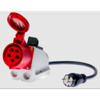 Adapter gniazd trójfazowych 32A przełączany | WAADAPAT32PR Sonel