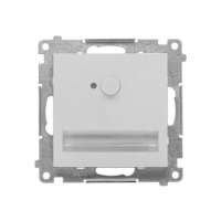 Oprawa oświetl LED 230V z czujnikiem ruchu (1,23 W) barwa ciepła biała 3100K, Aluminium mat Simon 55 | TOSC3K.01/143 Kontakt Simon