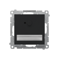 Oprawa oświetl LED 230 V z czujnikiem ruchu (1,2 W). Barwa neutralna 4200 K, Czarny mat Simon 55 | TOSC4K.01/149 Kontakt Simon