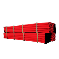 Rura sztywna karbowana dwuwarstwowa w odcinkach RODO 232/200 750N,HDPE, czerwona(6m/11szt) DVK | 11370 TT Plast