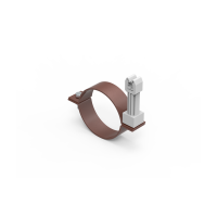 Uchwyt do rury spustowej Fi 100/ z plastikiem, 64.10/P LA 8017 | 96421014 Elko-Bis