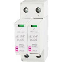 Ogranicznik przepięć, iskiernik Iimp=25kA, ETITEC GSM T12 275/25 2+0 RC, typ T1+T2 (B+C) | 002440605 Eti