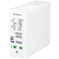 Moduł wymienny ogranicznika przepięć, (N-PE), MOD.ETITEC CM T23 275/20 G, typ T2+T3 (C+D) | 002440659 Eti