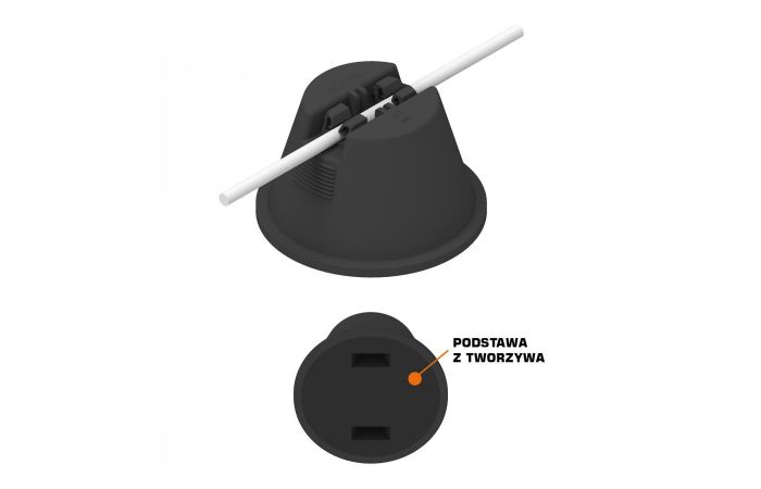 Uchwyt betonowy w tworzywie podstawa z tworzywa /TB/