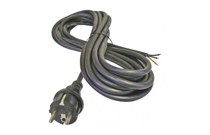 Przewód przyłączeniowy guma 3×1,5mm, 3m czarny | S03230 Emos