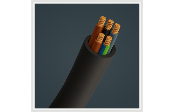 Przewód warsztatowy H05RR-F (OW) 5x4,0 żo 300/500V KRĄŻEK | 5907702812786 EK Elektrokabel