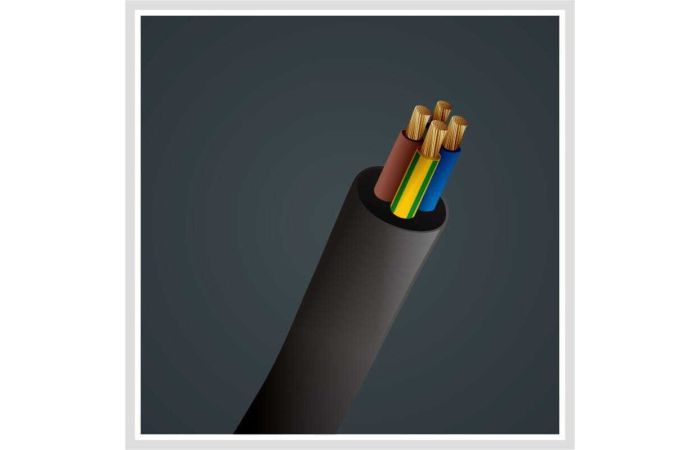 Przewód w izolacji gumowej H07RN-F (OnPD) 4x1,5 żo 450/750V KRĄŻEK | 5907702812977 EK Elektrokabel