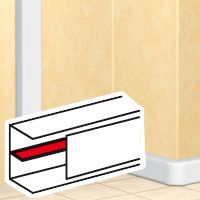 Przegroda separacyjna kanału DLP 35 x 80 (1m) | 010584 Legrand