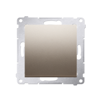 Przycisk pojedynczy zwierny bez piktogramu (moduł) 16AX, 250V, zaciski śrubowe, złoty mat DP1A.01/44 | DP1A.01/44 Kontakt Simon