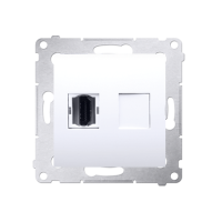 Gniazdo HDMI (moduł) biały DGHDMI.01/11 Simon 54 | DGHDMI.01/11 Kontakt Simon