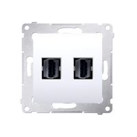 Gniazdo HDMI podwójne (moduł) biały DGHDMI2.01/11 Simon 54 | DGHDMI2.01/11 Kontakt Simon