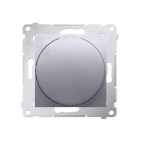 Ściemniacz obrotowy do LED ściemnialnych 230V (moduł) 2–250 W, srebrny mat DS9L.01/43 Simon 54 | DS9L.01/43 Kontakt Simon