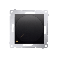 Ściemniacz obrotowy dwubiegunowy do LED ściemnialnych 230V, 5-215W, antracyt DS9L2.01/48 Simon 54 | DS9L2.01/48 Kontakt Simon