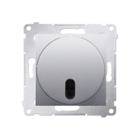 Ściemniacz naciskowy i zdalnie sterowany (moduł) 20–500 W, srebrny mat DS13T.01/43 Simon 54 | DS13T.01/43 Kontakt Simon