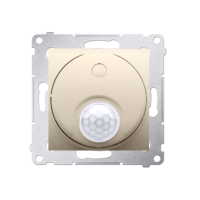 Łącznik z czujnikiem ruchu z przekaźnikiem z zabezpieczeniem (moduł) 8(2)A, 230V, złoty mat | DCR11P.01/44 Kontakt Simon