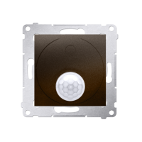 Łącznik z czujnikiem ruchu z przekaźnikiem z zabezpieczeniem (moduł) 8(2)A, 230V, brąz mat | DCR11P.01/46 Kontakt Simon