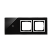 Panel dotykowy S54 Touch, 3 moduły, 1 pole dotykowe + 2 otwory na osprzęty S54, księżycowa lawa | DSTR3100/74 Kontakt Simon