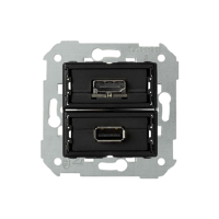 Gniazdo USB + HDMI (V1.4), żeńskie, podłączenie HDMI kątowe, wymag. puszka p/t wielopolowa | 7501095-039 Kontakt Simon