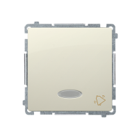 Przycisk dzwonek z podświetleniem (moduł) 10AX, 250V, szybkozłącza, beż BMD1L.01/12 Simon Basic | BMD1L.01/12 Kontakt Simon