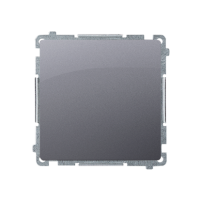 Przycisk pojedynczy rozwierny bez piktogramu (moduł) 10AX, 250V, zaciski śrubowe, srebrny mat | BMPR1.01/43 Kontakt Simon