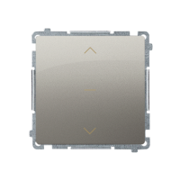 Łącznik żaluzyjny pojedynczy trójpozycyjny (1-0-2), satynowy BMZW1K.01/29 Simon Basic | BMZW1K.01/29 Kontakt Simon