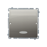 Łącznik hotelowy podwójny z podświetleniem, Imax 2×10 (2) A, satynowy | BMWH2.02/29 Kontakt Simon