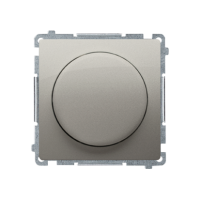 Ściemniacz naciskowo-obrotowy jednobiegunowy do LED ściemnialnych 230V (moduł), satynowy BMS9L.01/29 | BMS9L.01/29 Kontakt Simon