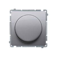 Ściemniacz naciskowo-obrotowy 1-bieg do LED ściemnialnych 230V (moduł), srebrny mat BMS9L.01/43 | BMS9L.01/43 Kontakt Simon