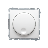 Ściemniacz naciskowo-obrotowy (moduł) 20–500 W, 230V, biały BMS9T.01/11 Simon Basic | BMS9T.01/11 Kontakt Simon