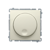 Ściemniacz naciskowo-obrotowy (moduł), 20–500 W, 230V, beż BMS9T.01/12 Simon Basic | BMS9T.01/12 Kontakt Simon