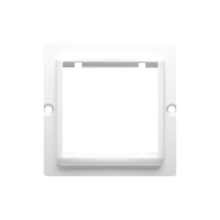 Adapter na osprzęt standardu 45×45 mm, montaż do puszki na wkręty, biały BMA45/11 Simon Basic | BMA45/11 Kontakt Simon