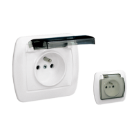 Gniazdo wtyczkowe z/u, IP44, 16A, klapka transp., zaciski śrubowe, biały AGZ1BZE/11A Simon Akord | AGZ1BZE/11A Kontakt Simon
