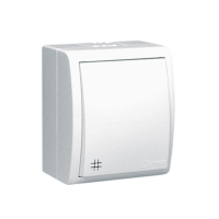 Łącznik hermetyczny natynkowy krzyżowy IP54, 10AX 250V, zaciski śrubowe, biały, Simon Aquarius | AQW7/11 Kontakt Simon