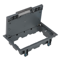 Pokrywa rewizyjna wielkości 4 modułów, szary S400/1 Simon Connect | S400/1 Kontakt Simon