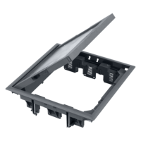 Puszka podłogowa 12xK45 lub 6xSIMON500, z pokrywą 5mm, szary, FB34005/1, Simon Connect | FB34005/1 Kontakt Simon