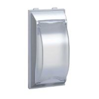 Płytka CIMA z pokr. do aparatury modułowej 2-pol., SBC, SBM, SM (33mm), aluminium Simon Connect | S195N/8 Kontakt Simon