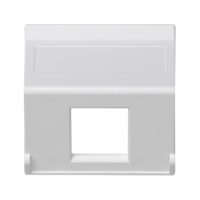 Płytka skośna 1xRJ K45 bez osłon, do adapterów MD, czysta biel K080/9 Simon Connect | K080/9 Kontakt Simon