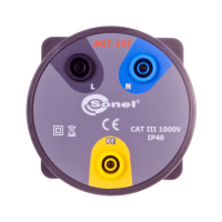 Adapter 3-pin do miernika AGT-16A gniazda bananowe | WAADAAGT16T Sonel