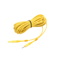 Przewód do miernikazakończony wtykami bananowymi,żółty (10m) | WAPRZ010YECC Sonel