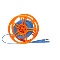 Przewód do miernika na szpuli zakończony wtykami bananowymi,niebieski (25m) | WAPRZ025BUBBSZ Sonel