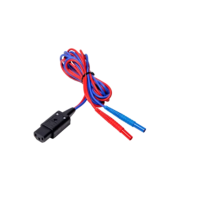 Przewód do miernika zakończony wtykami bananowymi, czarny (2,2m) | WAPRZ2X2BLBB Sonel