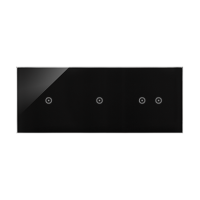 Panel dotykowy S54, 3 moduły, 1 pole dotyk.+1 pole dotyk.+2 pola dotyk. poziom, zastygła lawa | DSTR3112/73 Kontakt Simon