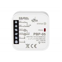 Przekaźnik bistabilny 2-kanałowy dopuszkowy 230 V AC TYP: PBP-05 | EXT10000254 Zamel