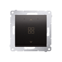 Grupowy sterownik roletowy do przewodowego sterowania DEZ1L.01/.. , antracyt | DEZ1G.01/48 Kontakt Simon