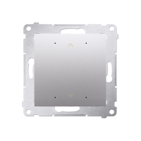 Sterownik przyciskowy do rolety żaluzji markizy [WiFi] 2x5A 230V (moduł) srebrny mat Simon 54 GO | DEZ1W.01/43 Kontakt Simon