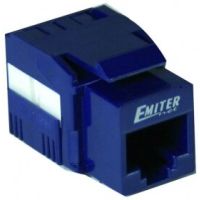 Gniazdo UTP RJ 45 kat. 6 keystone niebieskie | DCN/FA-1090-8-C6 Emiternet