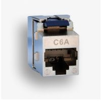 Gniazdo STP RJ45 kat. 6A keystone niebieskie, slim | EM/SQKSS-C6A Emiternet