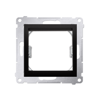 Adapter, przejściówka, na osprzęt standardu 45 × 45 mm, czarny mat, Simon Connect , Simon 54 | DA45.01/49 Kontakt Simon