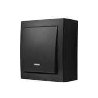 Łącznik jednobiegunowy IP44 z podświetleniem 10AX 250V zaciski śrubowe czarny Aquaclick | ACW1L/49 Kontakt Simon